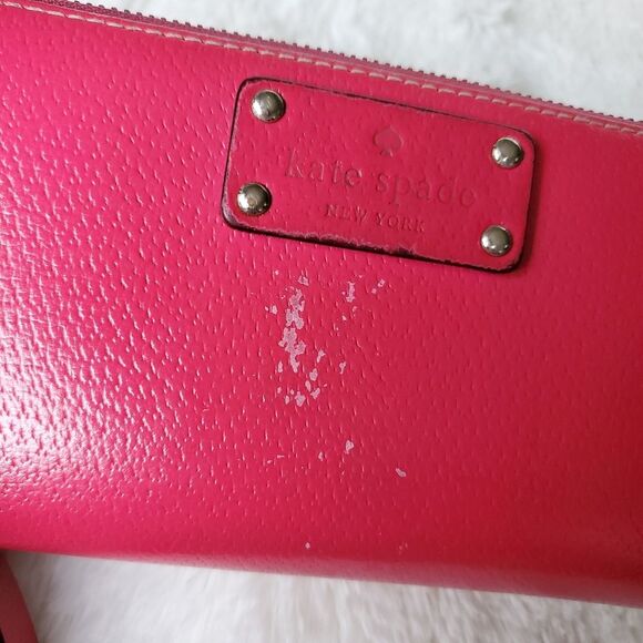 Kate Spade Wellesley Neda Pink Zip Around Wallet - Picture 3 of 6